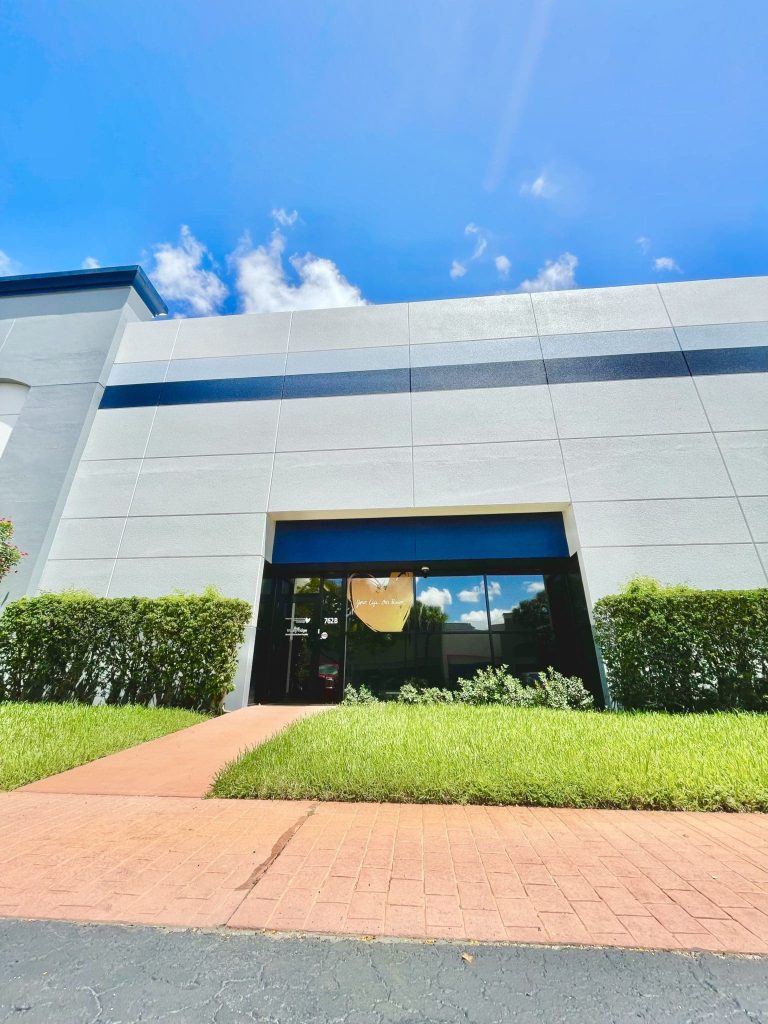 The entrance to the South Distribution Facility at 762B South Military Trail